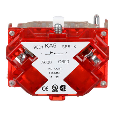 9001KA5 - 30mm Push Button, Types K, SK or KX, contact block