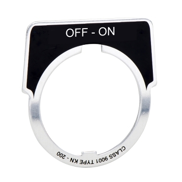 9001KN245F - 30MM LEGEND PLATE - ON-OFF | Schneider Electric USA