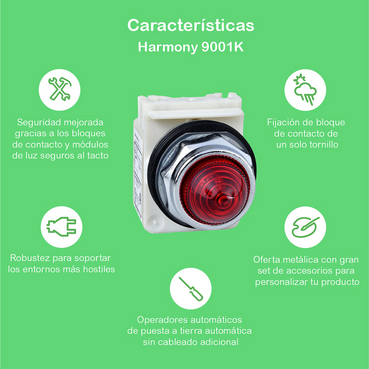 Schneider Electric 9001KA1 Bloque Contacto Botón De