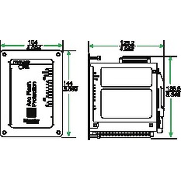 Vamp Arc Flash Detection A125 Arc flash device - front_Dimensions