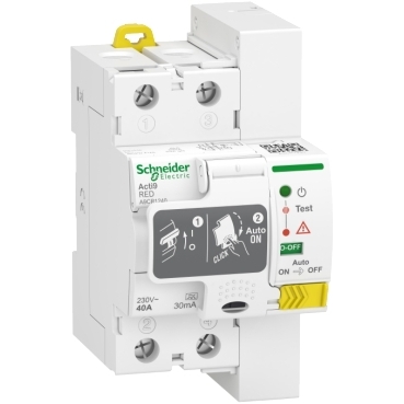 Diferencial Auto Rearmable Superinmunizado 2P 40A 30mA 6Ka. Interruptor  Diferencial Rearme Automático Clase A. Disyuntor Reconexión Automática  Super