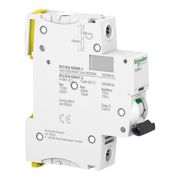 Miniature circuit breaker (MCB), Acti9 iC60N, 1P, 32A, C curve, 6000A (IEC/EN 60898-1), 10kA (IEC/EN 60947-2)-4