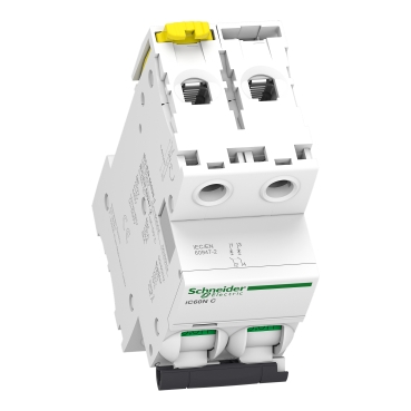 Miniature circuit breaker (MCB), Acti9 iC60N, 2P, 20A, C curve, 6000A (IEC/EN 60898-1), 10kA (IEC/EN 60947-2)-2
