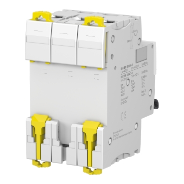 Miniature circuit breaker (MCB), Acti9 iC60N, 3P, 32A, D curve, 6000A (IEC/EN 60898-1), 10kA (IEC/EN 60947-2)-3