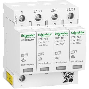 Parafoudre SCHNEIDER monophasé autoprotégé type 2 10kA 230V - R9PLC