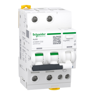 Acti9 iCV60 ARC Schneider Electric Jordfeilautomater med lysbuevern opp til og med 32A - RCBO AFDD