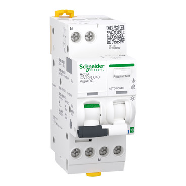 Acti9 Active AFDD Schneider Electric Acti9 Active features all-in-one Arc Fault Detection Device up to 40A with in built Connectivity
