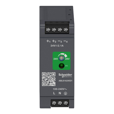 Regulated Power Supply, 100-240V AC, 24V 2.1 A, single phase, Optimized-3