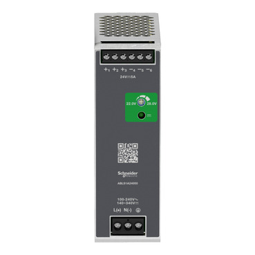 ABLS1A24050 - Regulated Power Supply, 100 to 240V AC, 24V, 5A, single  phase, Optimized | Schneider Electric USA