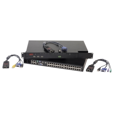 NetShelter KVM Switches APC Brand Switches para servidores desenhados para aumentar a disponibilidade e gestão do sistema