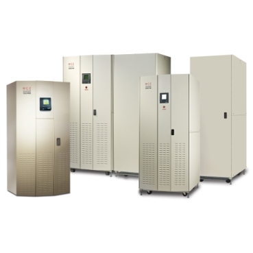 MGE Galaxy 4000 Schneider Electric Protection de l'alimentation triphasée robuste 40-75 kVA adaptée au large éventail de besoins spécifiques des datacenters de moyenne taille, des bâtiments et des applications industrielles