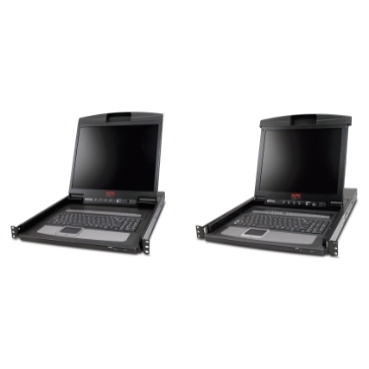 NetShelter Rack LCD Consoles APC Brand Clavier, souris et console LCD montables en rack 1 U