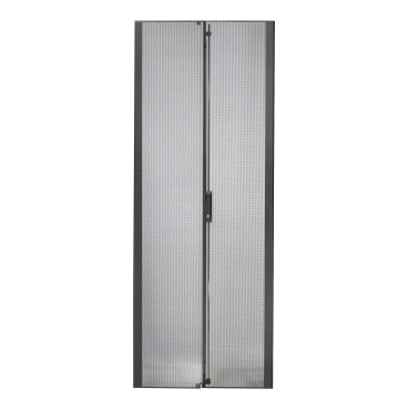 NetShelter SX 48U 600mm Wide Perforated Split Doors Black - AR7107 