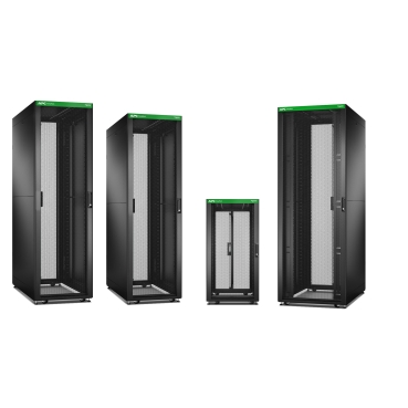 Easy Rack APC Brand Gabinetes de TI confiables con un diseño probado y características esenciales que son adecuados para aplicaciones de rack de servidores y redes, y aplicaciones de Edge Computing.