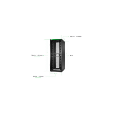 AR3140B2 - APC NetShelter SX Networking Enclosure, 42U, 1991H x