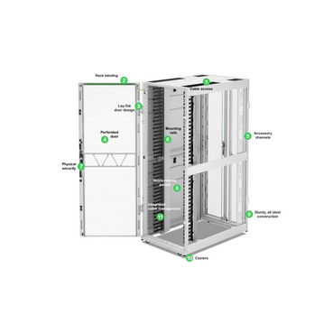 AR3340W2 - APC NetShelter SX, Networking Rack Enclosure, 42U