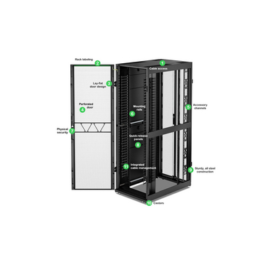 AR3347B2 - APC NetShelter SX Networking Enclosure, 48U, 2258H x