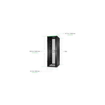 AR3388B2 - APC NetShelter SX Server Rack Gen 2, 52U, 2436H x 800W