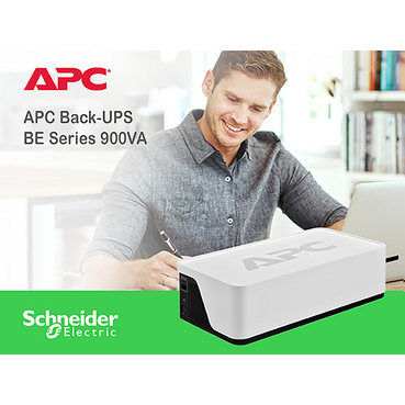 BE900G3 - APC Back-UPS, 900VA/540W, Floor/Wall Mount, 120V, 8x