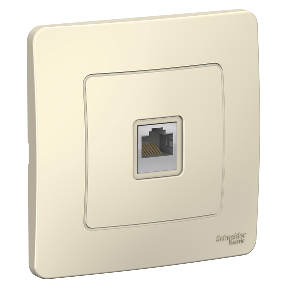 BLANCA С/У РОЗЕТКА компьютерная RJ45, кат.5E, МОЛОЧНЫЙ