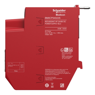 BMXCPS4022S - redundant power supply module, Modicon X80, 24