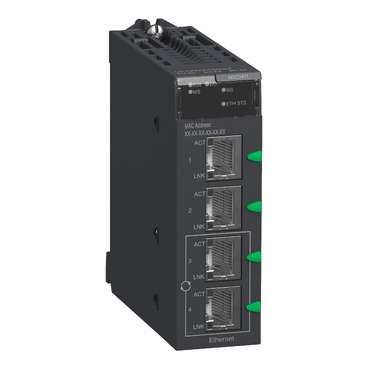 BMXNOC0401 - network module, Modicon M340, EtherNet/IP and Modbus 
