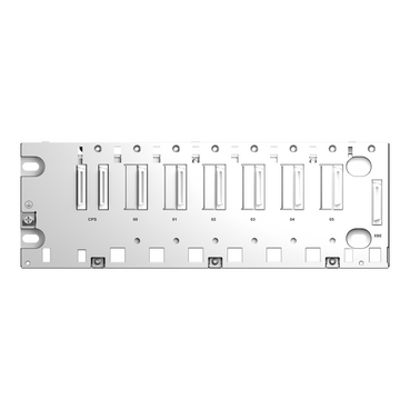 rack M340 - 6 slots - panel, plate or DIN rail mounting-4