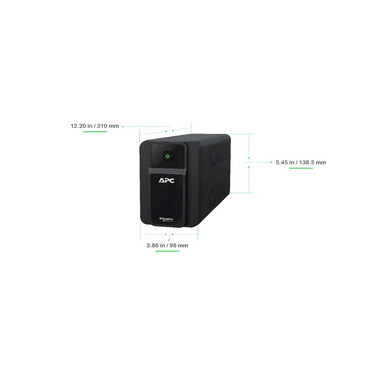 BX600I-IN - APC Back-UPS, 600VA, Tower, 230V, 3 India 3-pin 6A