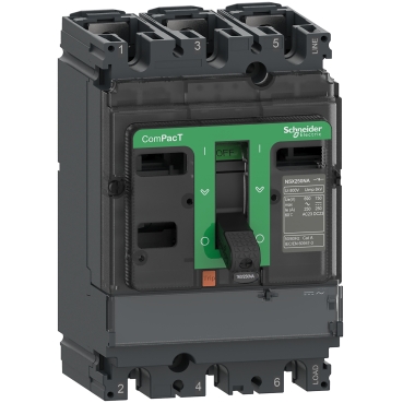 ComPacT NSX NA, new generation Schneider Electric 選擇開關，適用於最高 630 安培的線路中斷