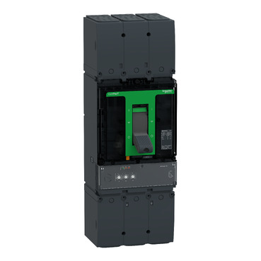 C40K32D400 - Circuit breaker ComPacT NSX400K, 36kA at 800VAC, 10kA at  1000VAC, MicroLogic 2.3 trip unit, 400A, 3 poles 3d