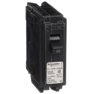 CHOM120 - Mini circuit breaker, Homeline Canadian, 20A, 1