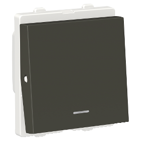 ClipsalX Switch 1-Way 16A 2 Modules with Indicator Lamp, Coke Grey