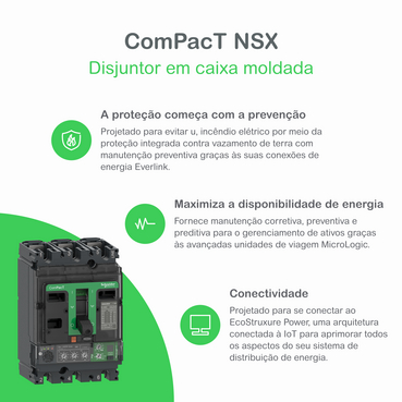 C40N42D400 - DISJUNTOR NSX400N MICROLOGIC 2.3 400A 4P | Schneider