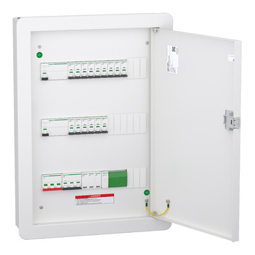 Distribution board, DBSeT, 48 ways, 100A, 3 row, surface mount-2