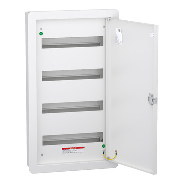 Distribution board, DBSeT, 64 ways, 100A, 4 row, surface mount-2