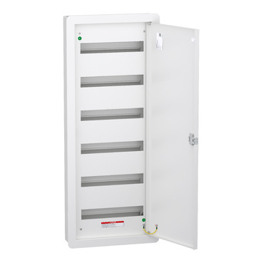 Distribution board, DBSeT, 96 ways, 100A, 6 row, flush mount-2