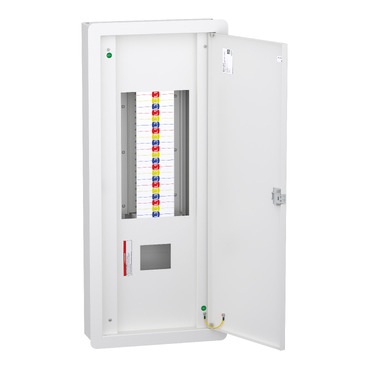 VTPN Distribution board, DBSeT, 42 module, 250A NSX incomer, IP41, Flush-2