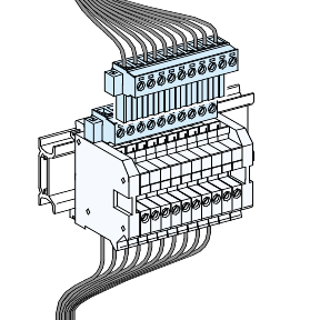 04228 Linergy Ta Auxil Term Blk 10 In 20 Out Schneider