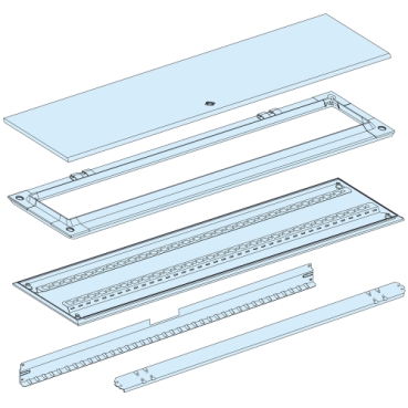 LVS08347 - Rear panel & door, PrismaSeT G, W 300mm, H 1450mm (27M 