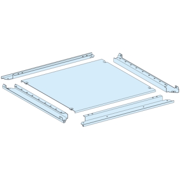 LVS08486 - Plain gland plate, PrismaSeT P, IP55, for enclosure W 