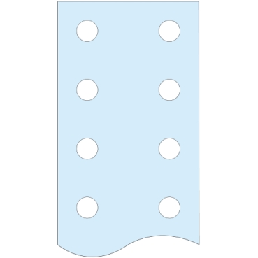 LVS04518 - DRILLED VERTICAL FLAT BAR LINERGY BS 80X5 L1675 