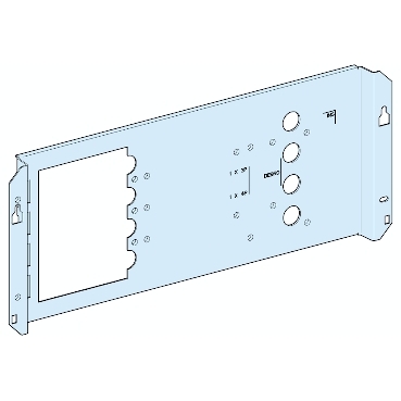 LVS03032 - MOUNTING PLATE NSX 250 HZ. FIX+MOT/PLUG-IN | Schneider 