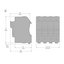 FUSE HOLDER 3P N 32A FOR FUSE 10 X 38 MM - TI