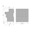 FUSE HOLDER 3P N 50A FOR FUSE 14 X 51 MM - TI