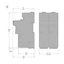 FUSE HOLDER 2P 125A FOR FUSE 22 X 58 MM - TI