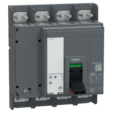E100N420FM Schneider Electric Circuit breaker, EasyPact CVS, 1000A, 50kA, 4P4D, 415V AC
