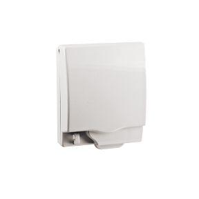 ZENcelo Full-Time Weatherproof Single Gang Socket Cover (White) IP55