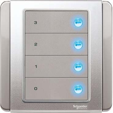 E3854WTXBA_GB - Wireless, FreeLocate Switch Control Unit, 4 Key, 434MHz ...