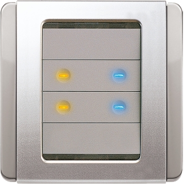 E5054NL - C Bus Neo key input unit - wall switch - 4 gang 