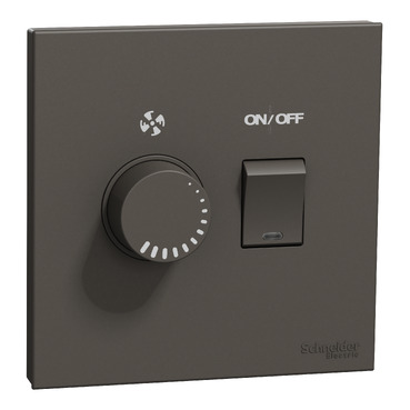 E8732V400F_DG_G11 - Fan Controller with switch, AvatarOn C, dark 